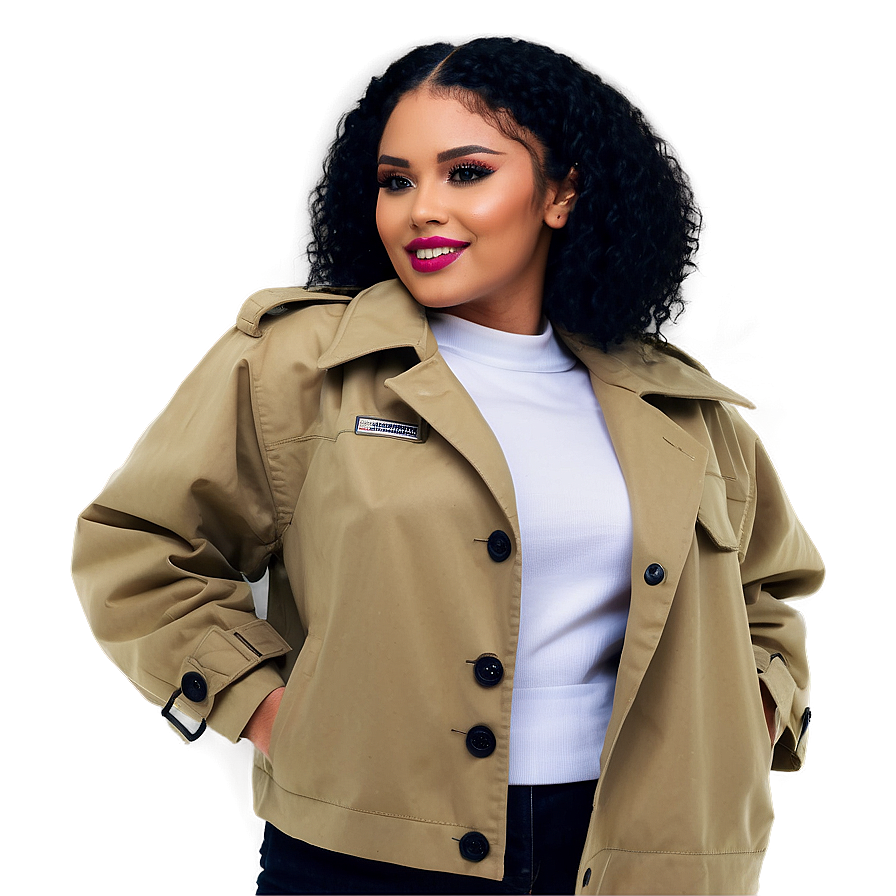 Trench Jacket Png Qgc PNG image