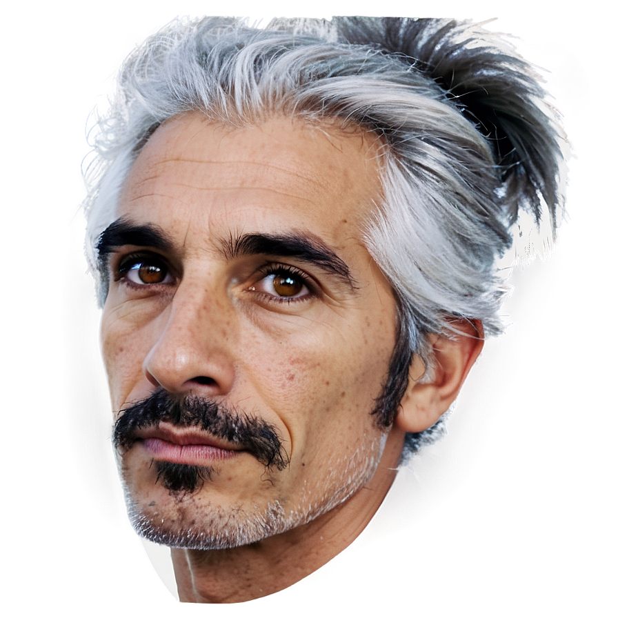 Trendy Gray Hair Png Bql PNG image