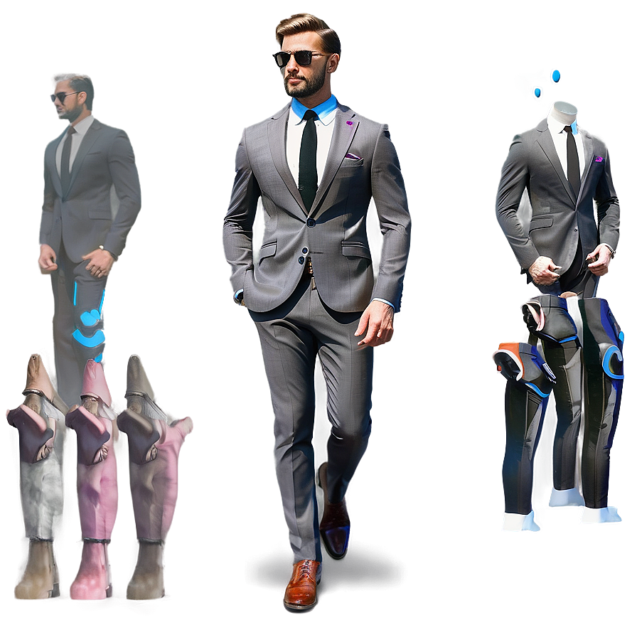 Trendy Man Suit Png Xeo PNG image