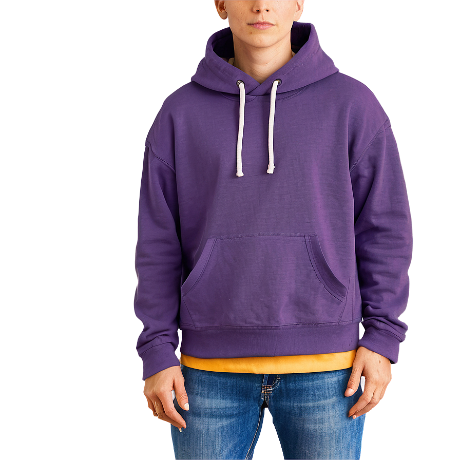 Trendy Purple Hoodie Illustration Png 06292024 PNG image