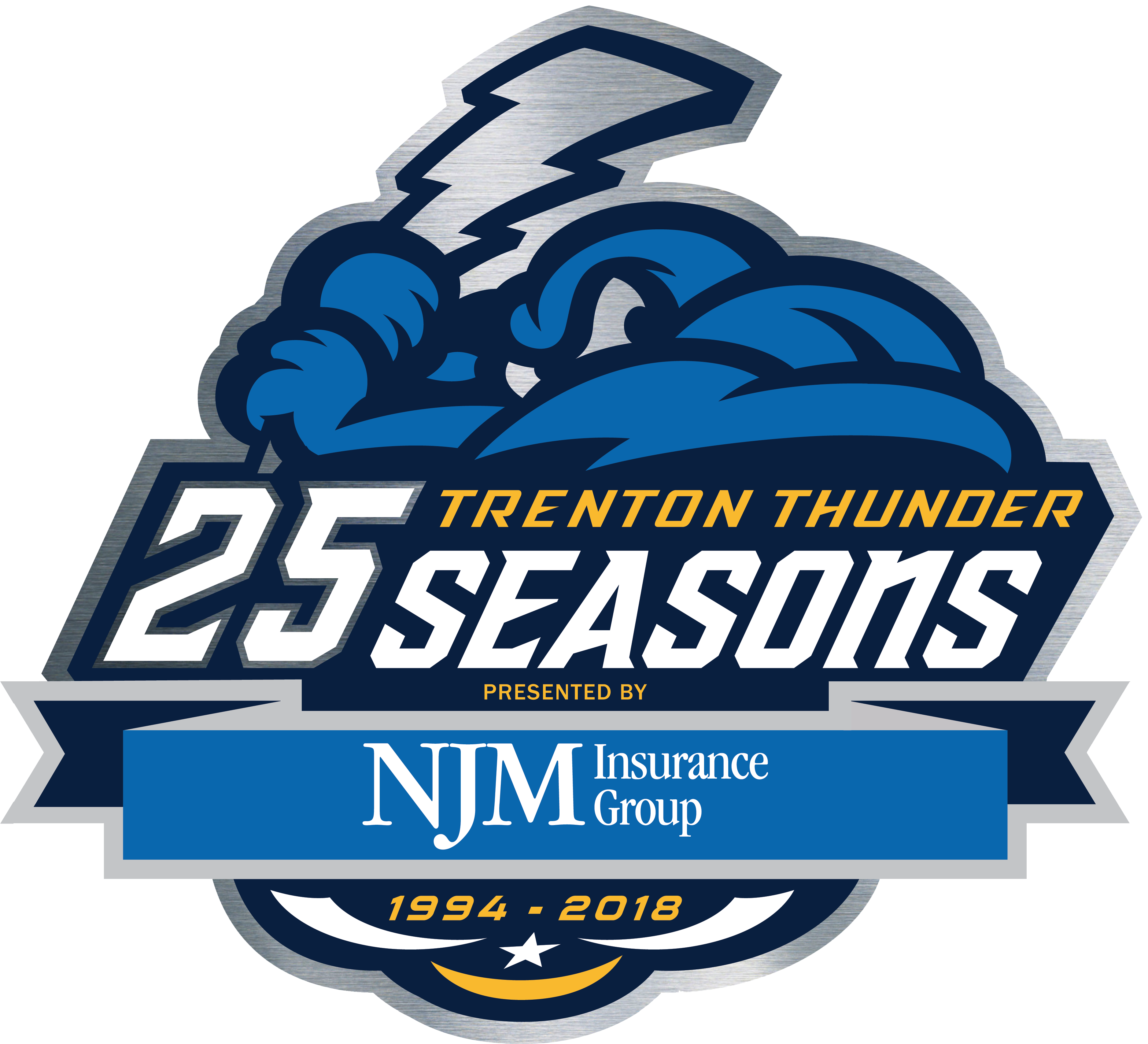 Trenton Thunder25 Seasons Logo PNG image