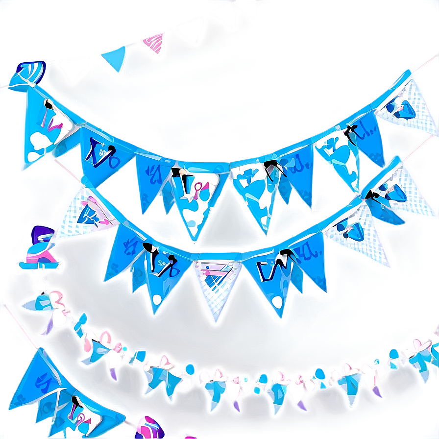 Triangle Banner For Baby Showers Png Ivb PNG image