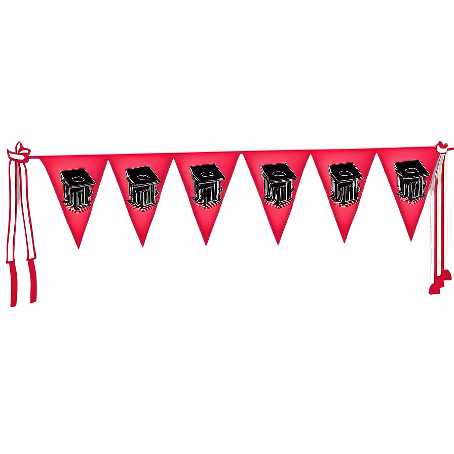 Triangle Banner For Graduation Party Png 06272024 PNG image