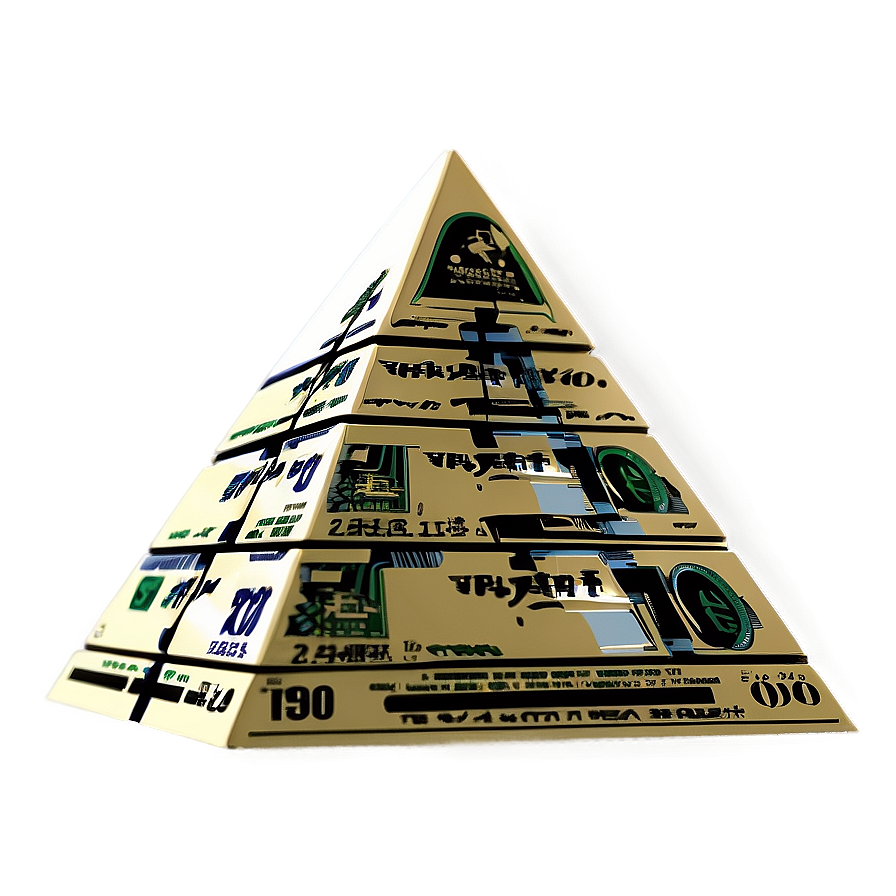 Triangle Money Pyramid Png 05042024 PNG image