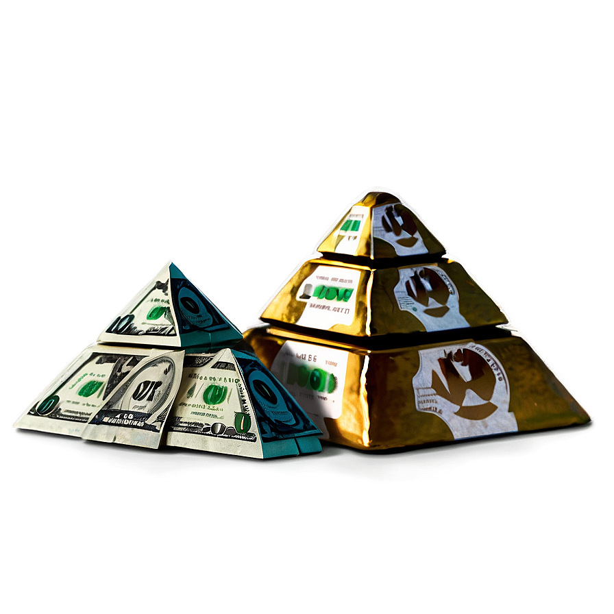 Triangle Money Pyramid Png Ddf PNG image