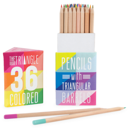 Triangular Colored Pencils Packaging PNG image