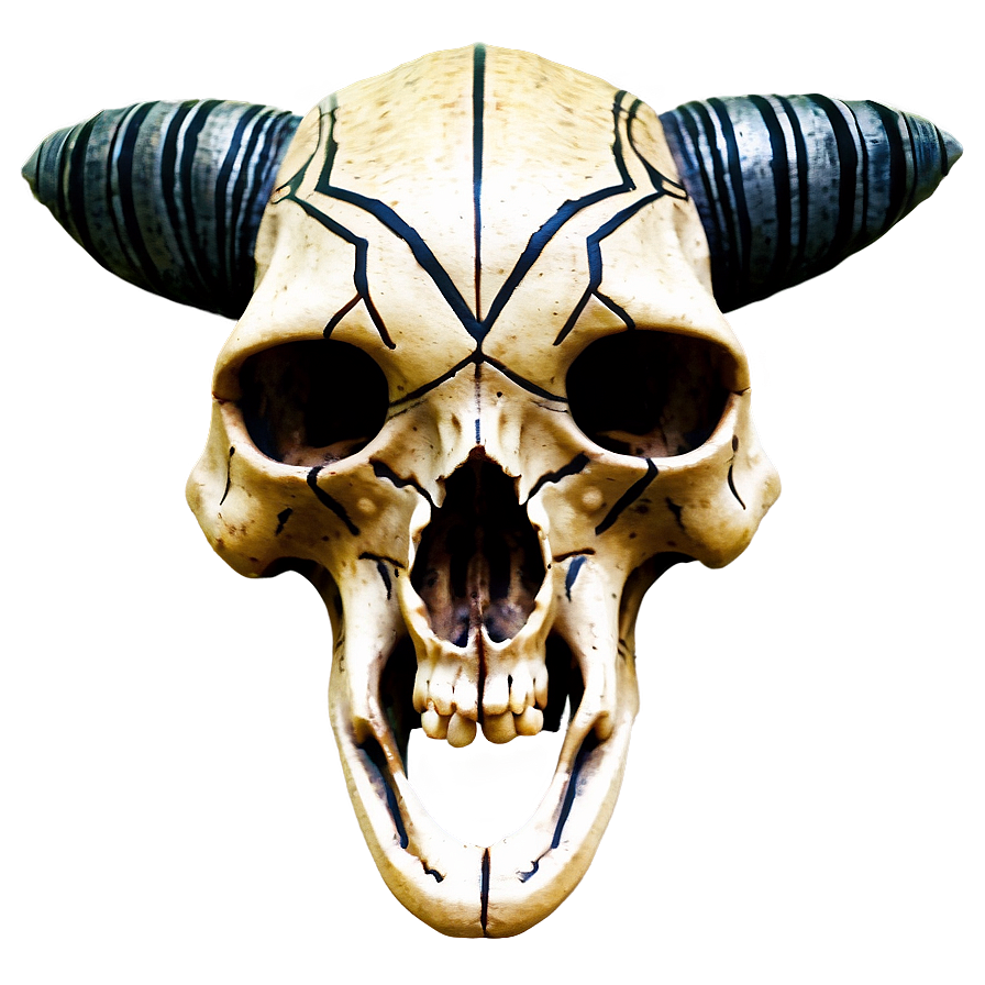 Tribal Animal Skull Tattoo Png Lox PNG image