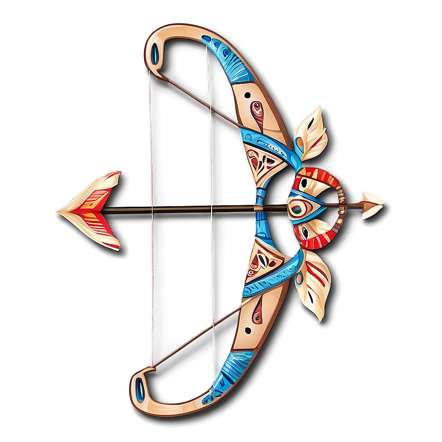 Tribal Bow And Arrow Art Png 51 PNG image