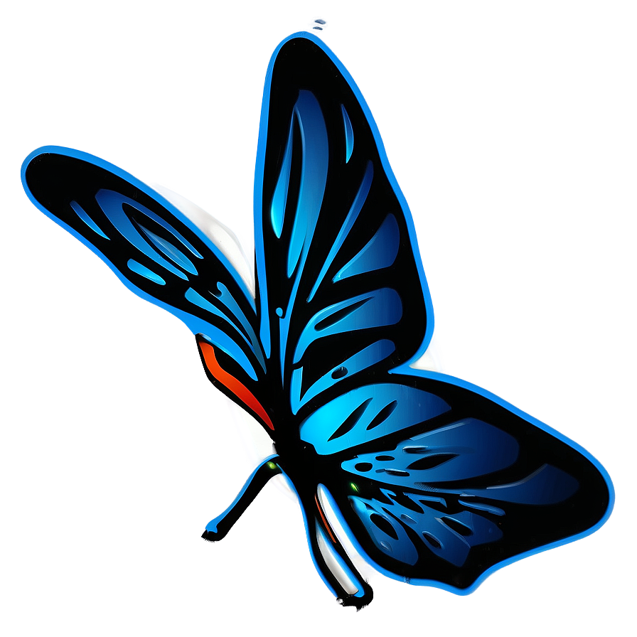 Tribal Butterfly Tattoo Png 04292024 PNG image