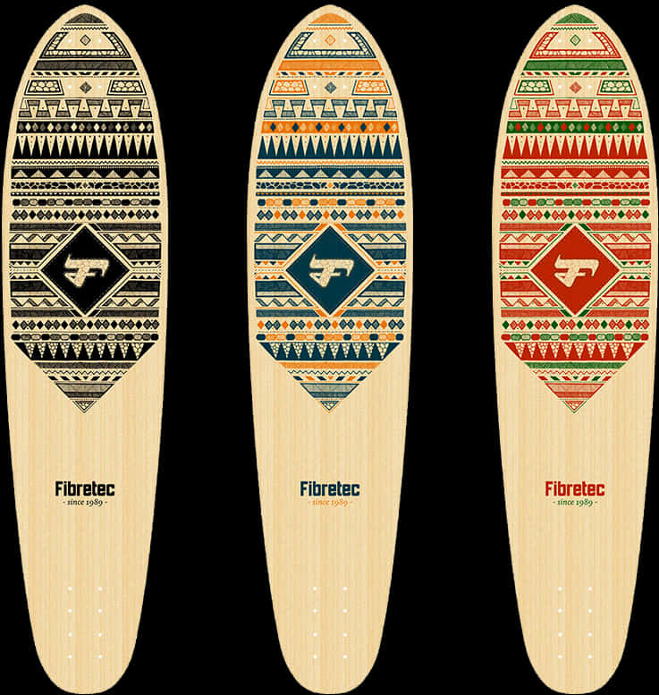 Tribal Design Skateboards PNG image