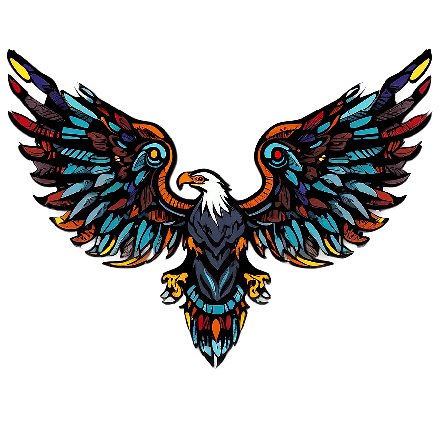 Tribal Eagle Wings Png Iec21 PNG image