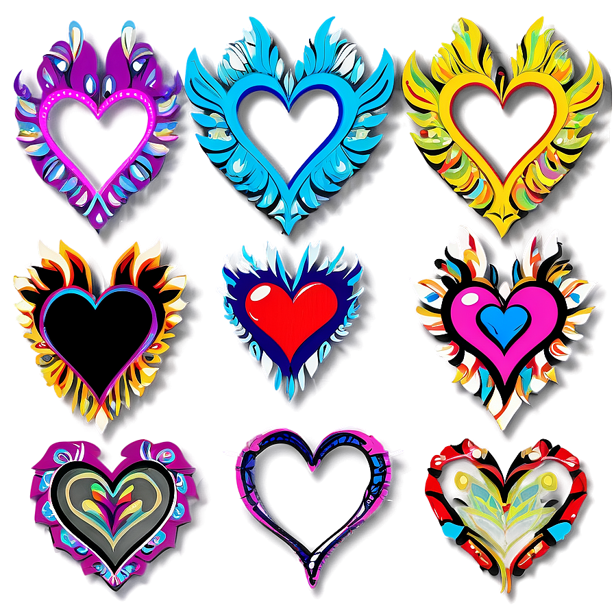 Tribal Heart Clipart Png 78 PNG image