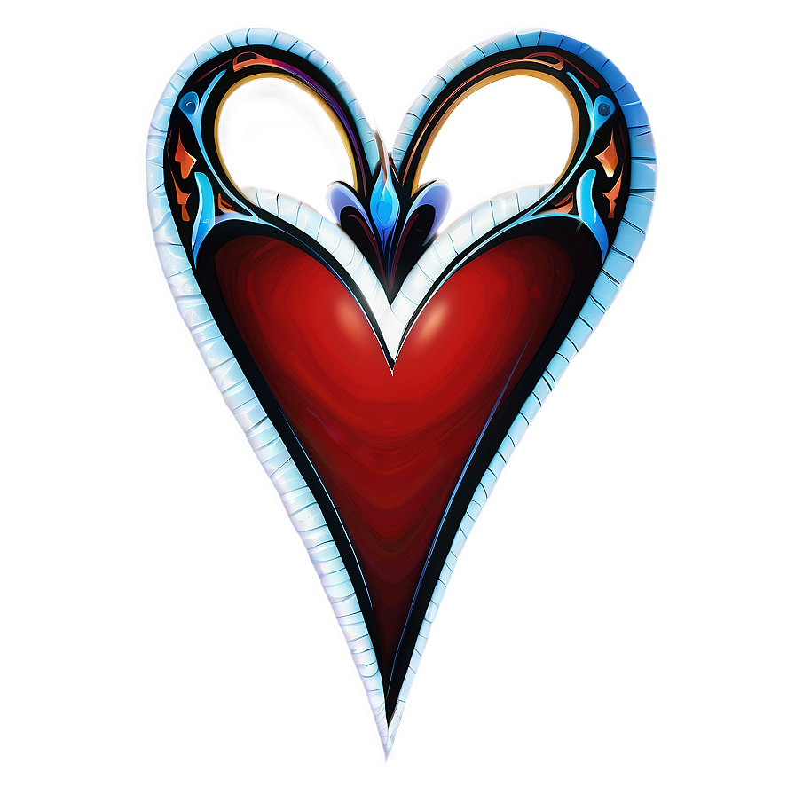 Tribal Heart Clipart Tattoo Png 05252024 PNG image