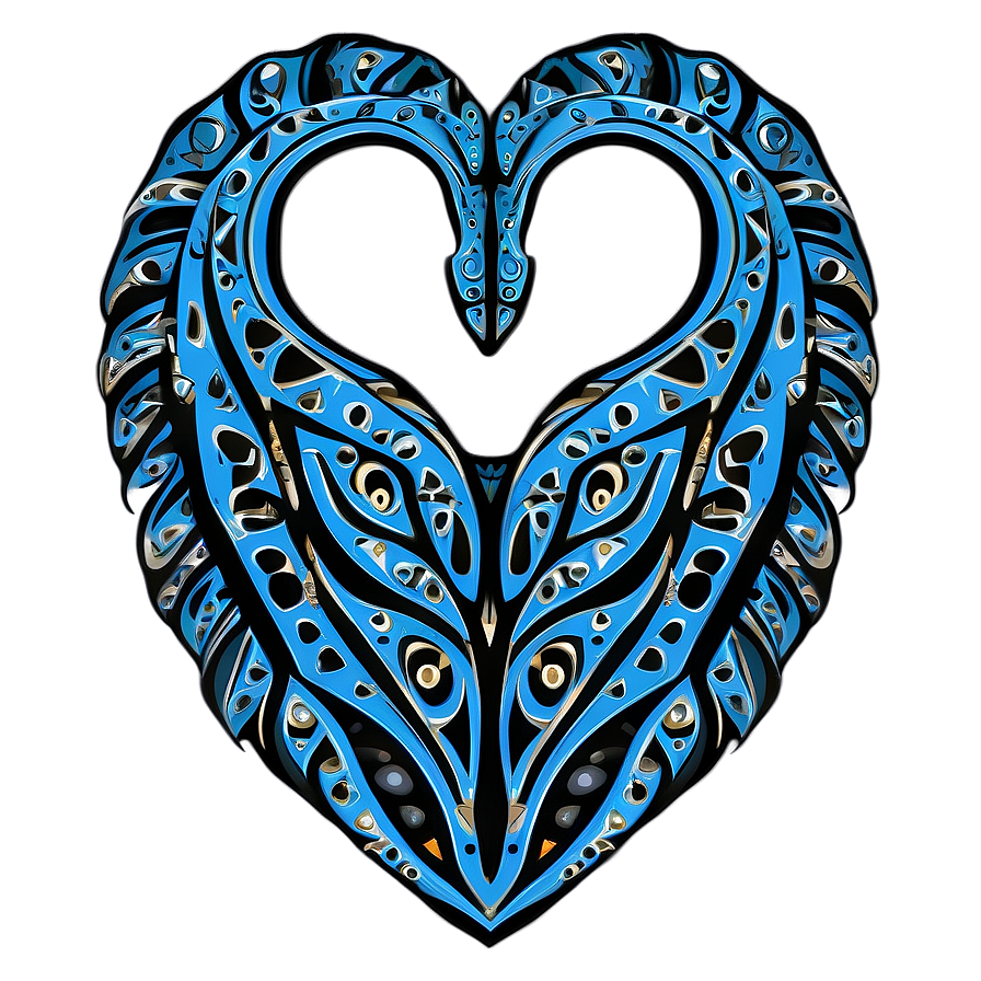 Tribal Heart Vector Png 06132024 PNG image