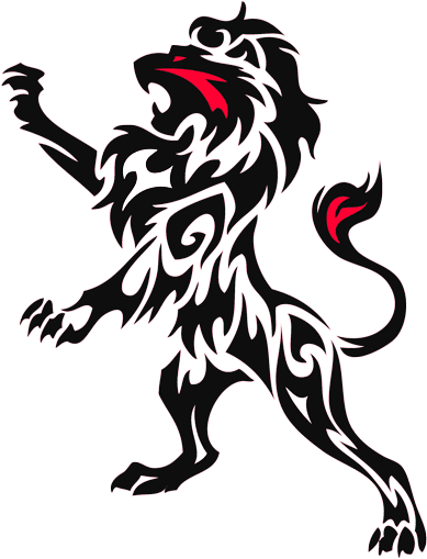 Tribal Lion Tattoo Design PNG image