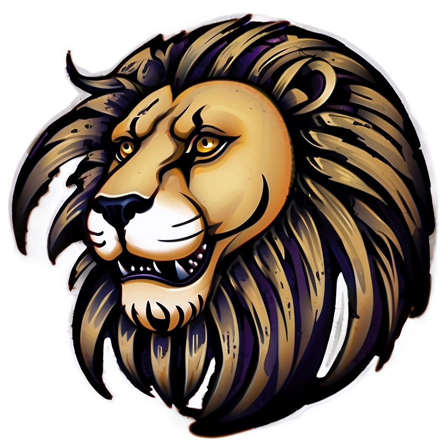 Tribal Lion Tattoo Png Drh76 PNG image