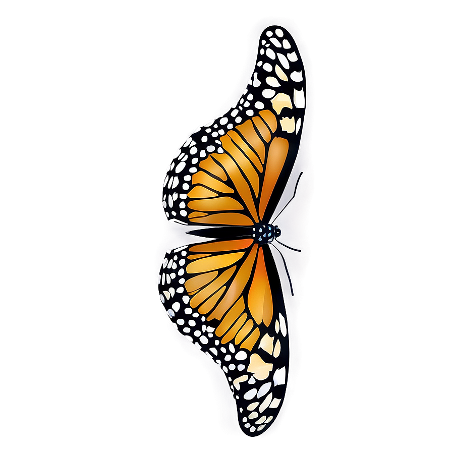 Tribal Monarch Butterfly Png Dan PNG image