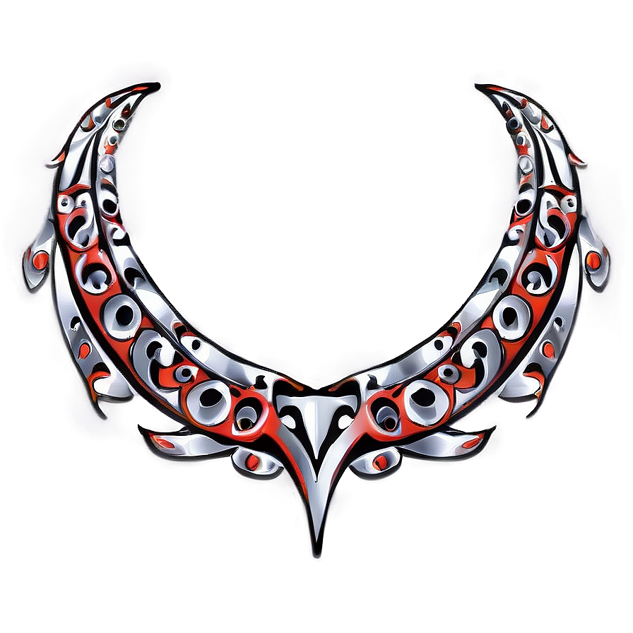 Tribal Neck Tattoo Art Png 06122024 PNG image