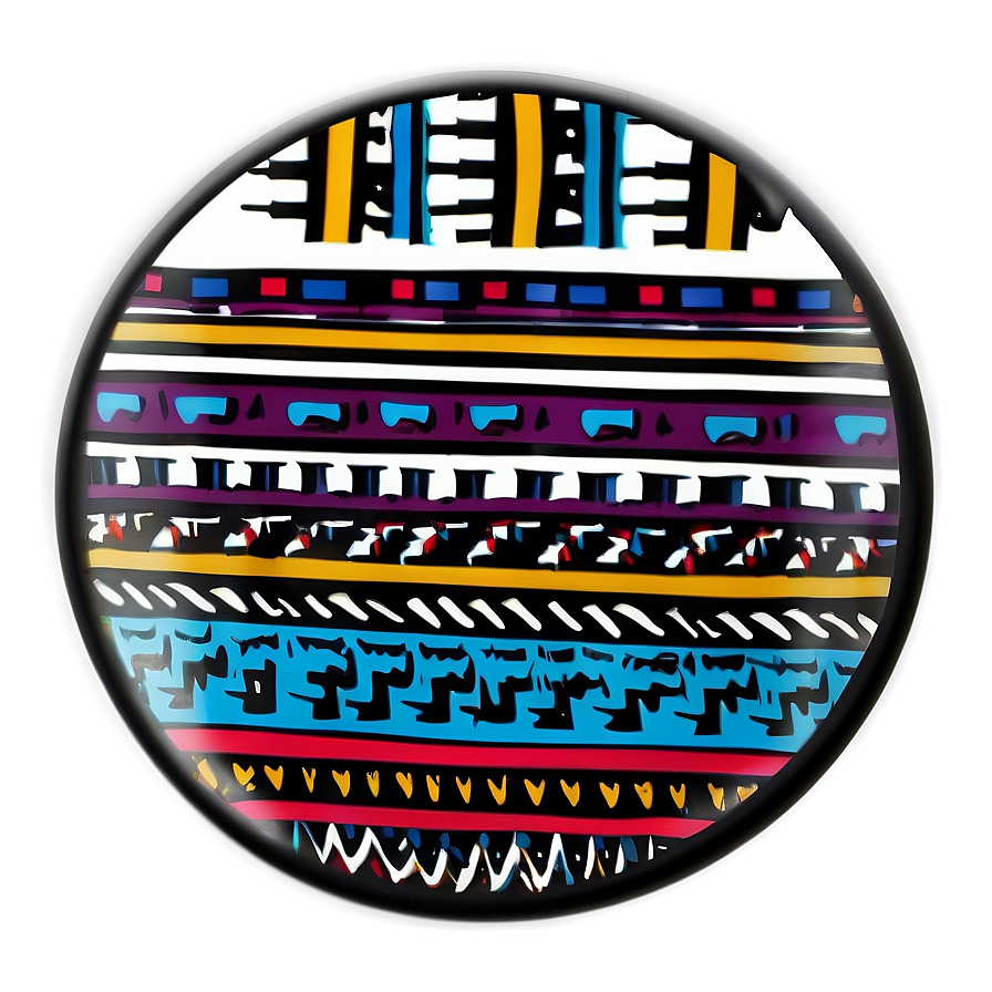 Tribal Pattern Coaster Png 6 PNG image