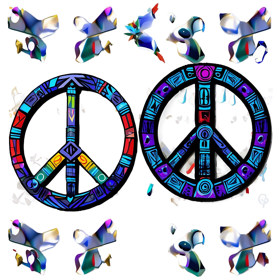 Tribal Peace Sign Png 05252024 PNG image