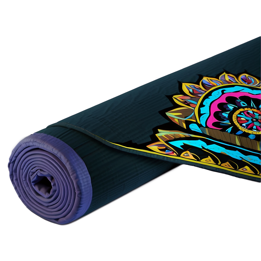 Tribal Print Yoga Mat Png Kme PNG image