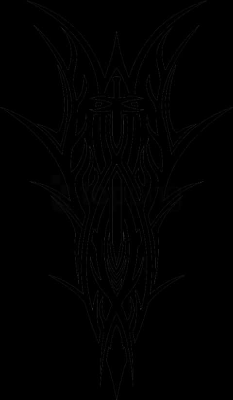 Tribal Tattoo Design Symmetry PNG image