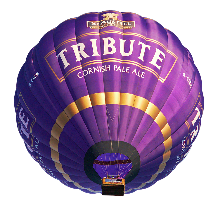 Tribute Cornish Pale Ale Hot Air Balloon PNG image