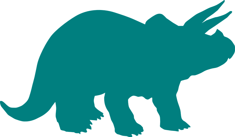 Triceratops Silhouette PNG image