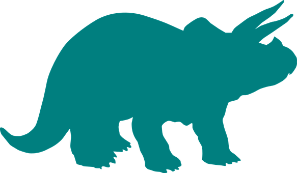 Triceratops Silhouette Graphic PNG image