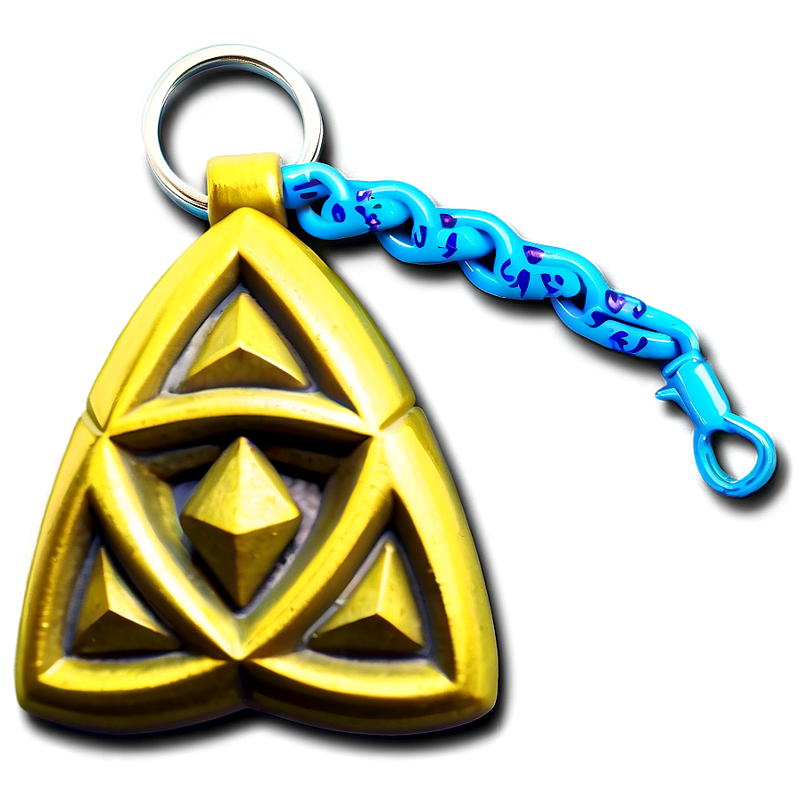 Triforce Keychain Design Png Clx PNG image