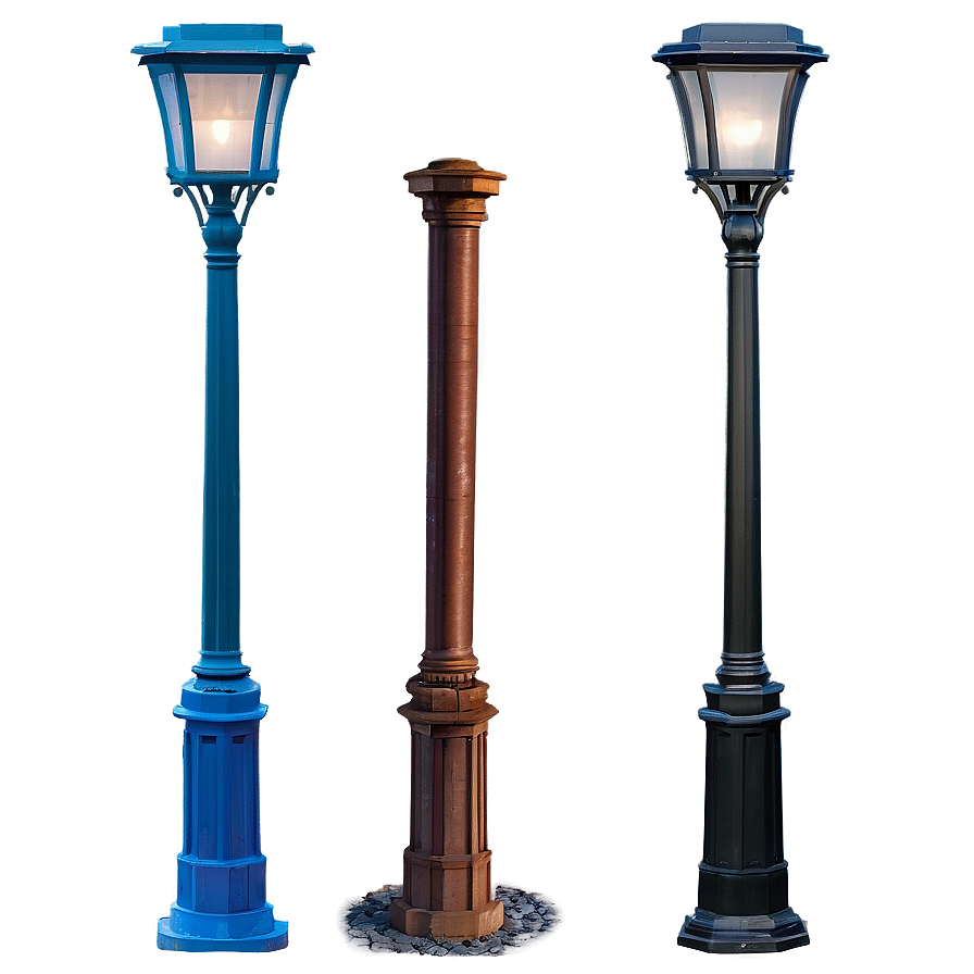 Triple Head Light Pole Png 06212024 PNG image