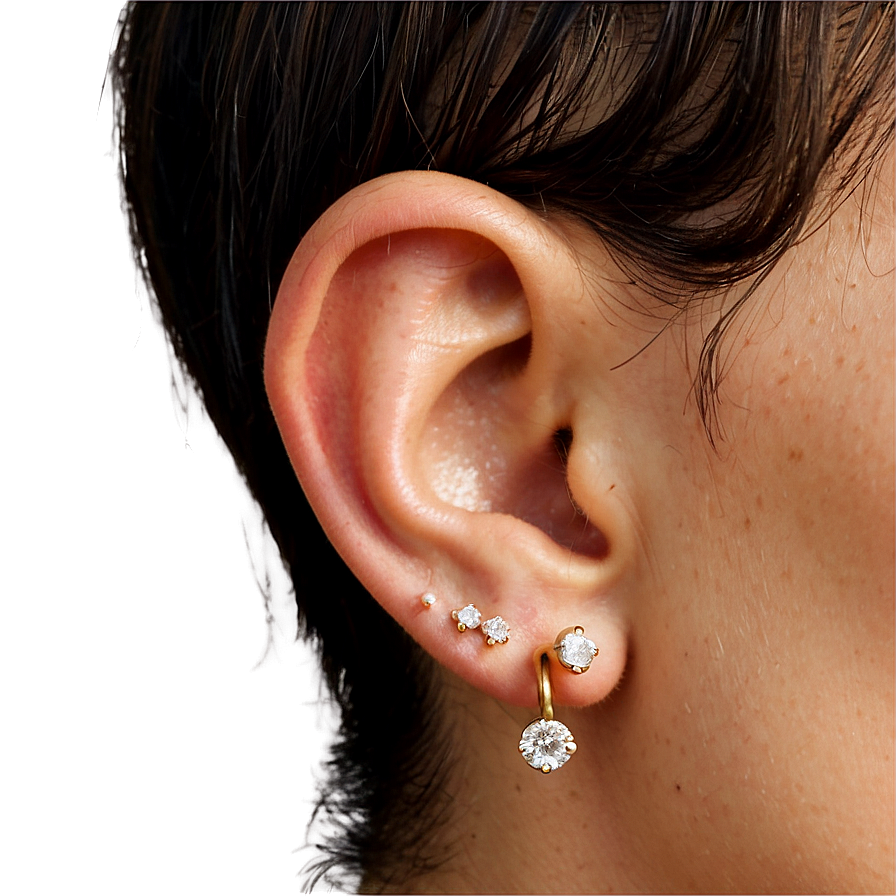 Triple Lobe Piercing Png 49 PNG image