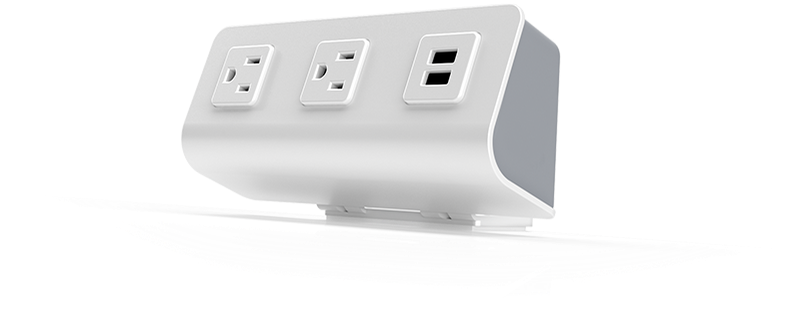 Triple Outlet Adapter White PNG image