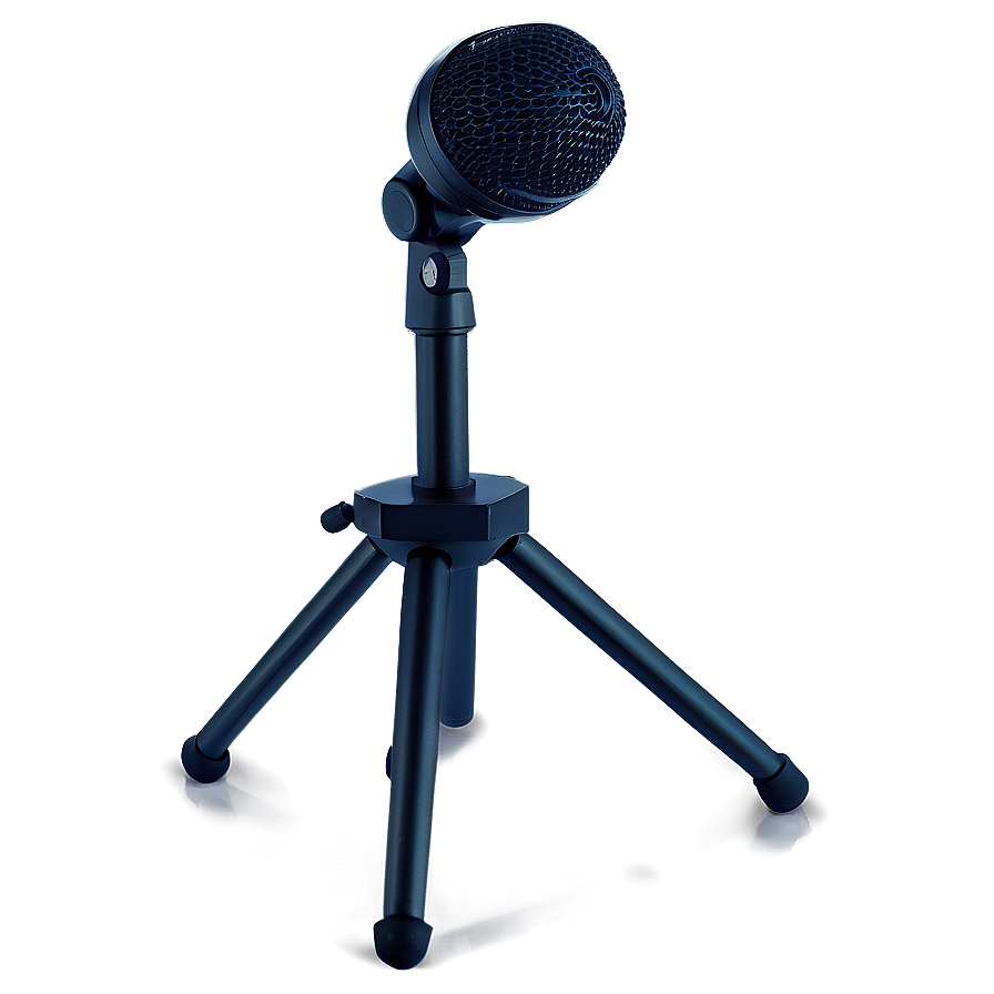 Tripod Base Microphone On Stand Png 06282024 PNG image