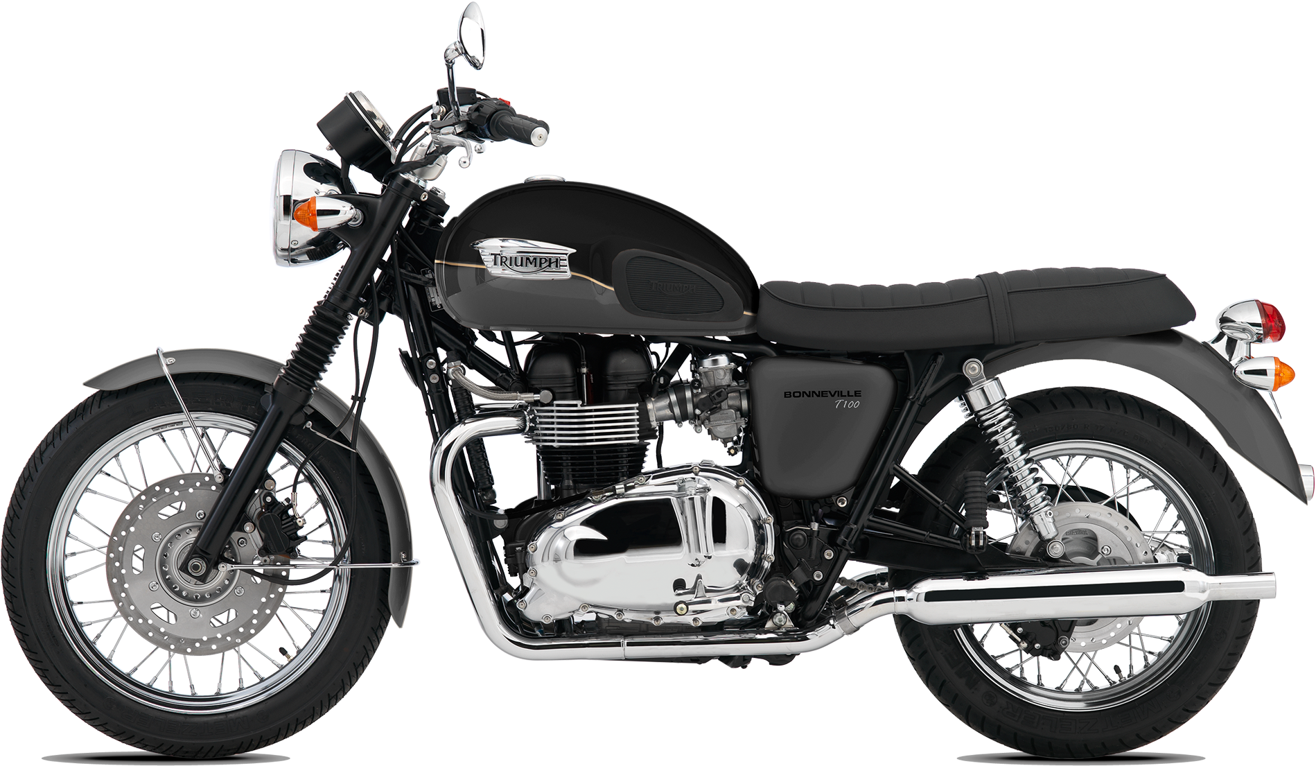 Triumph Bonneville T120 Black Motorcycle PNG image