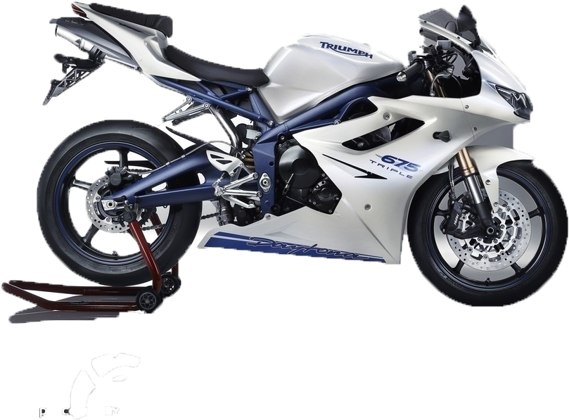 Triumph Daytona675 Sports Bike PNG image