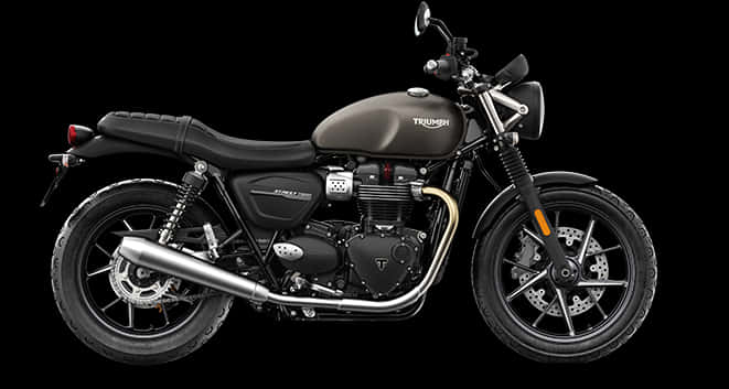 Triumph Motorcycle Black Background PNG image