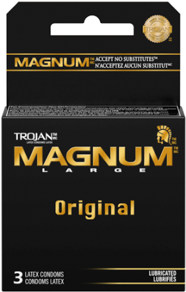 Trojan Magnum Large Condoms Pack PNG image
