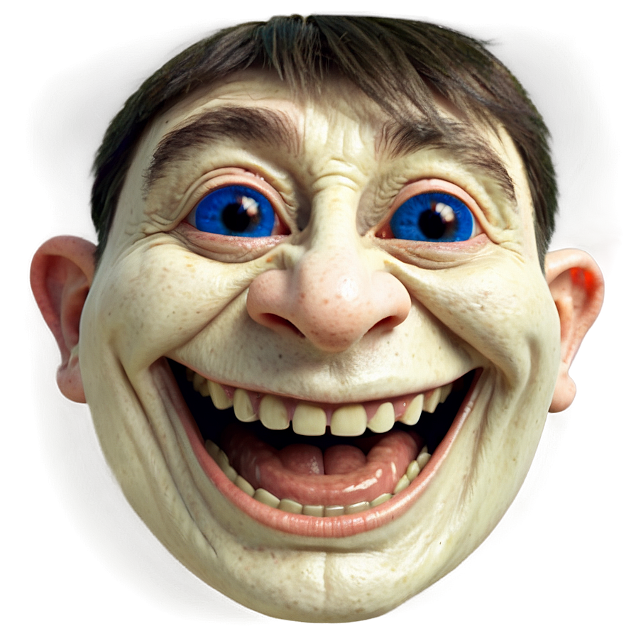 Trollface Facial Expression Png 05232024 PNG image