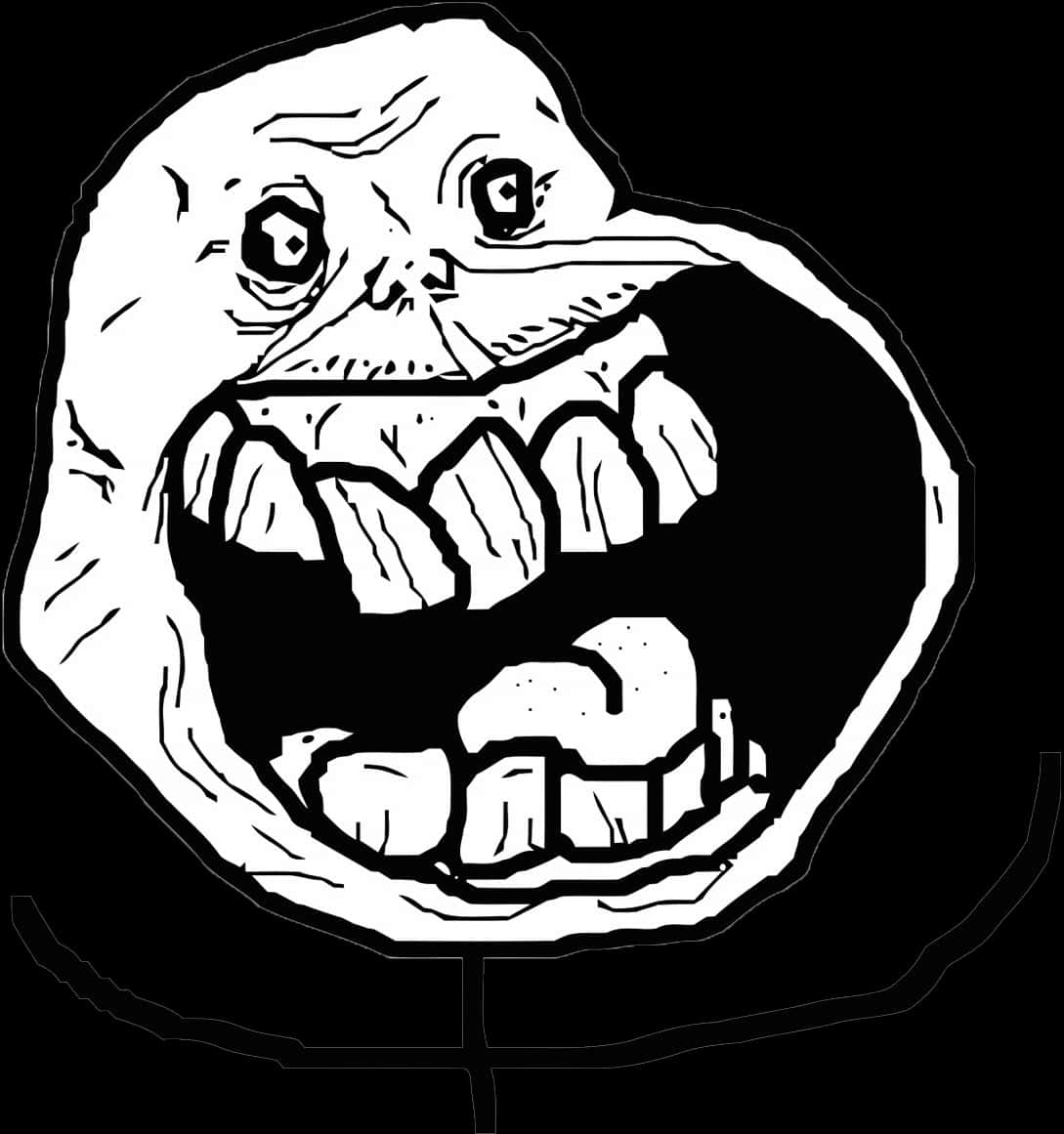 Trollface Internet Meme Graphic PNG image