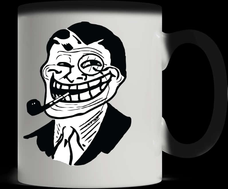 Trollface Meme Coffee Mug PNG image