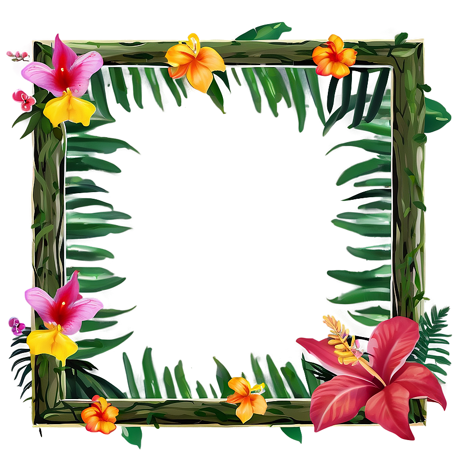 Tropical Adventure Frame Png Ygx85 PNG image