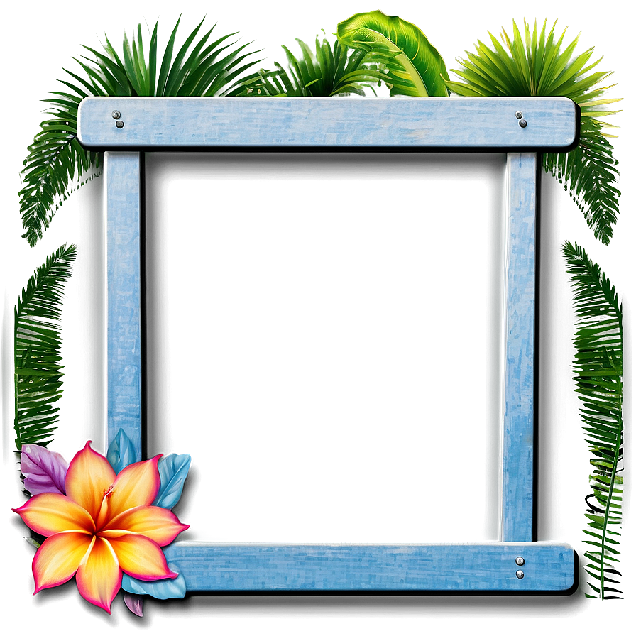 Tropical Beach Frame Png 43 PNG image