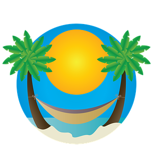 Tropical Beach Icon PNG image
