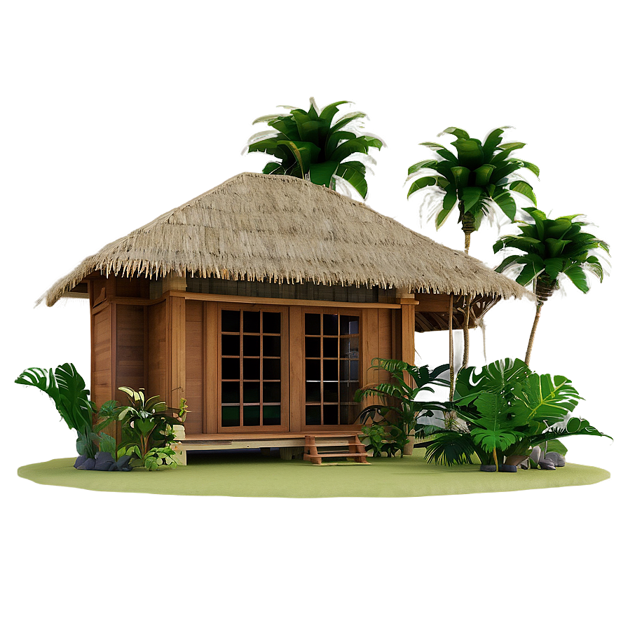 Tropical Bungalow Paradise Png 19 PNG image