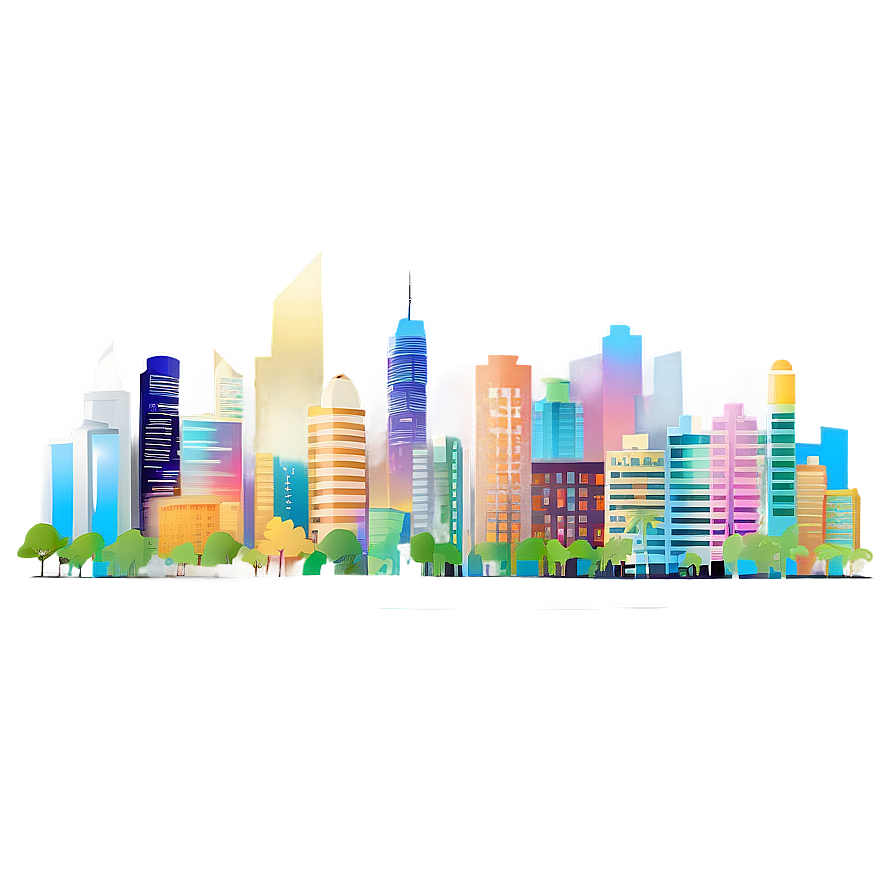 Tropical City Skyline Png 44 PNG image