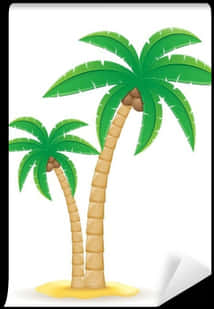 Tropical_ Coconut_ Trees_ Illustration PNG image