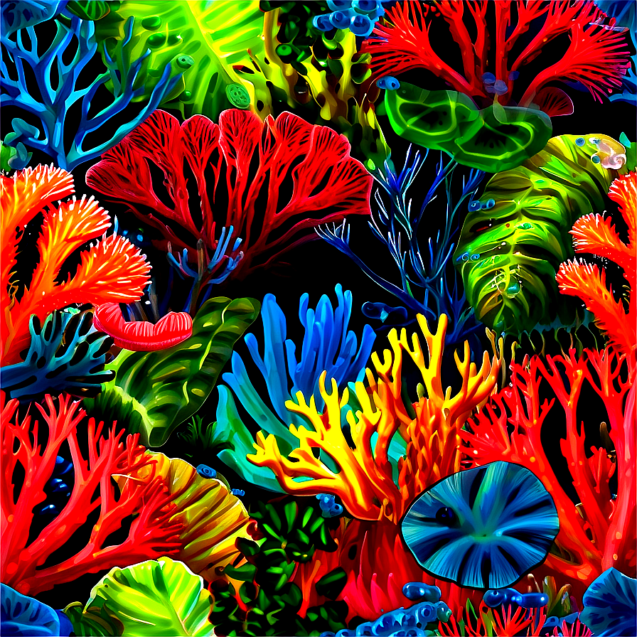 Tropical Coral Garden Png 05242024 PNG image