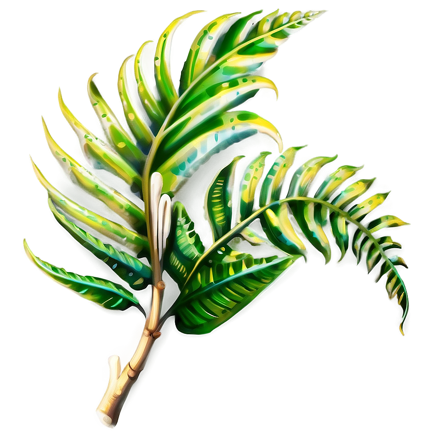 Tropical Fern Plant Png Dra7 PNG image