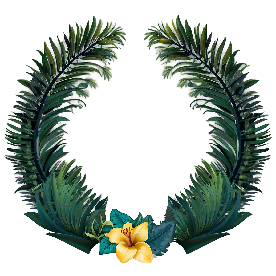 Tropical Flora Frame Png Rkn PNG image